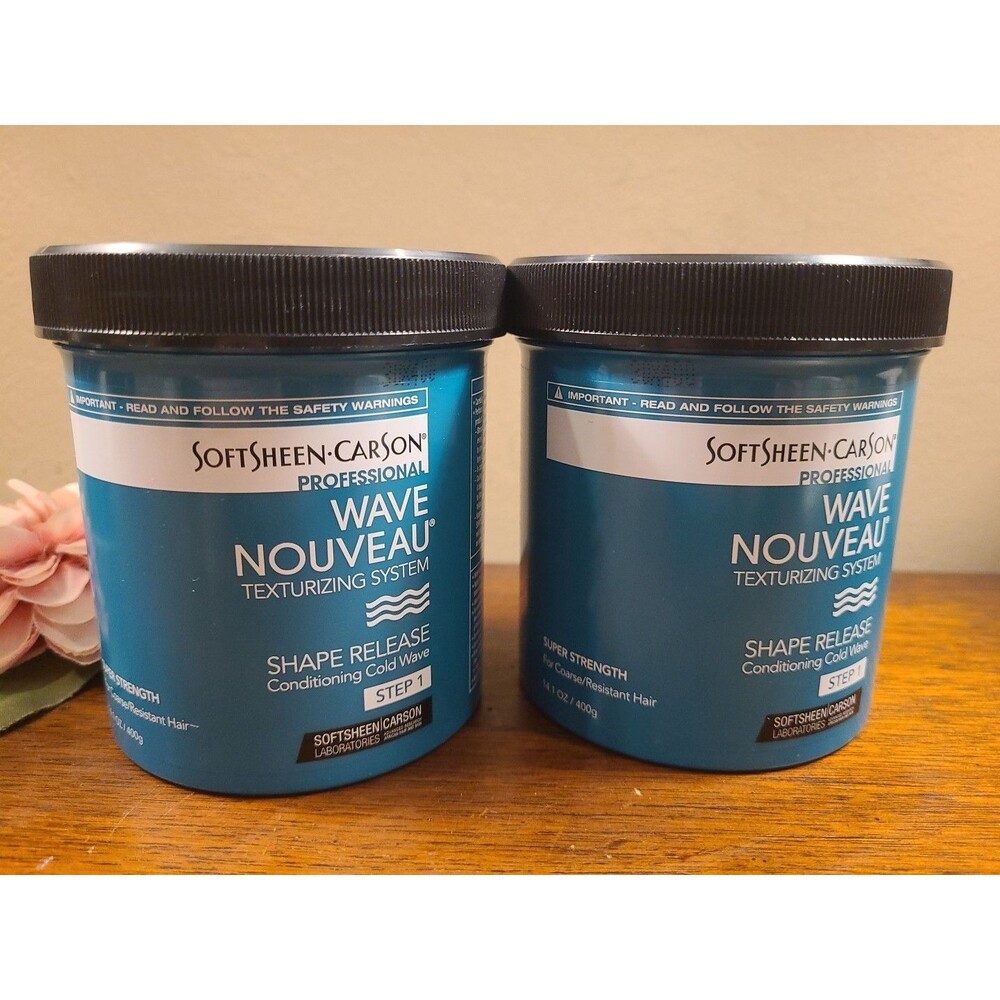 2 SoftSheen-Carson Wave Nouveau Shape Release Step 1 Super Strength 14.1 Oz Each